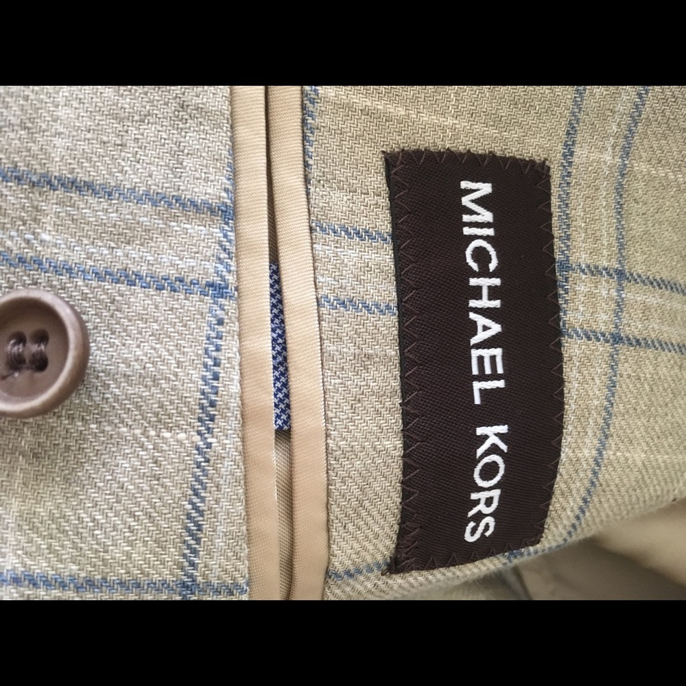Blazer jacket Michael Kors plaid blazer jacket androgynous style 42 R men’s - Picture 5 of 7